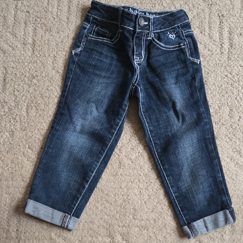 Justice Dark Wash Cropped Jeans Size 6